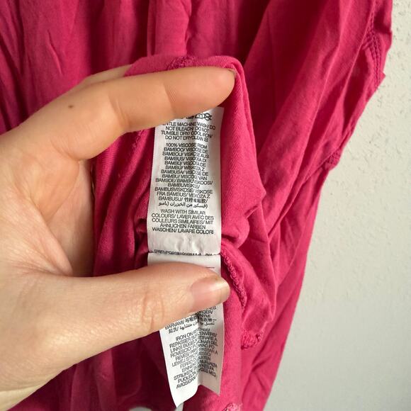 Sweaty Betty Hot Pink Flowy Relaxed Draped Athletic Tank Top Womens XL Workout - Picture 5 of 5